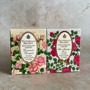 VTG Victoria's Secret Her Majesty’s Rose Romantic Bouquet Candle English Garden